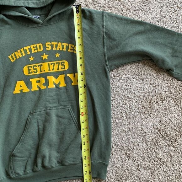 Army green sweatshirt hoodie mens size small United States USA - Picture 4 of 4